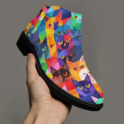 colorful-cats-elegante-reissverschluss-stiefeletten-stiefeletten-jlr-design-3 - JLR Design