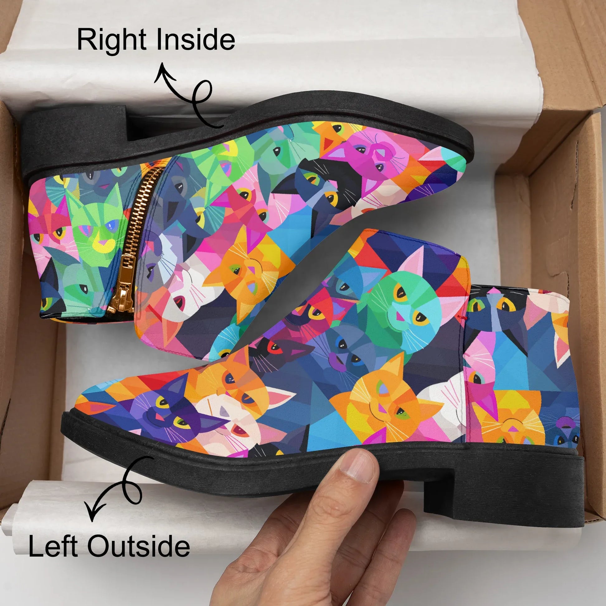 colorful-cats-elegante-reissverschluss-stiefeletten-stiefeletten-jlr-design-8 - JLR Design