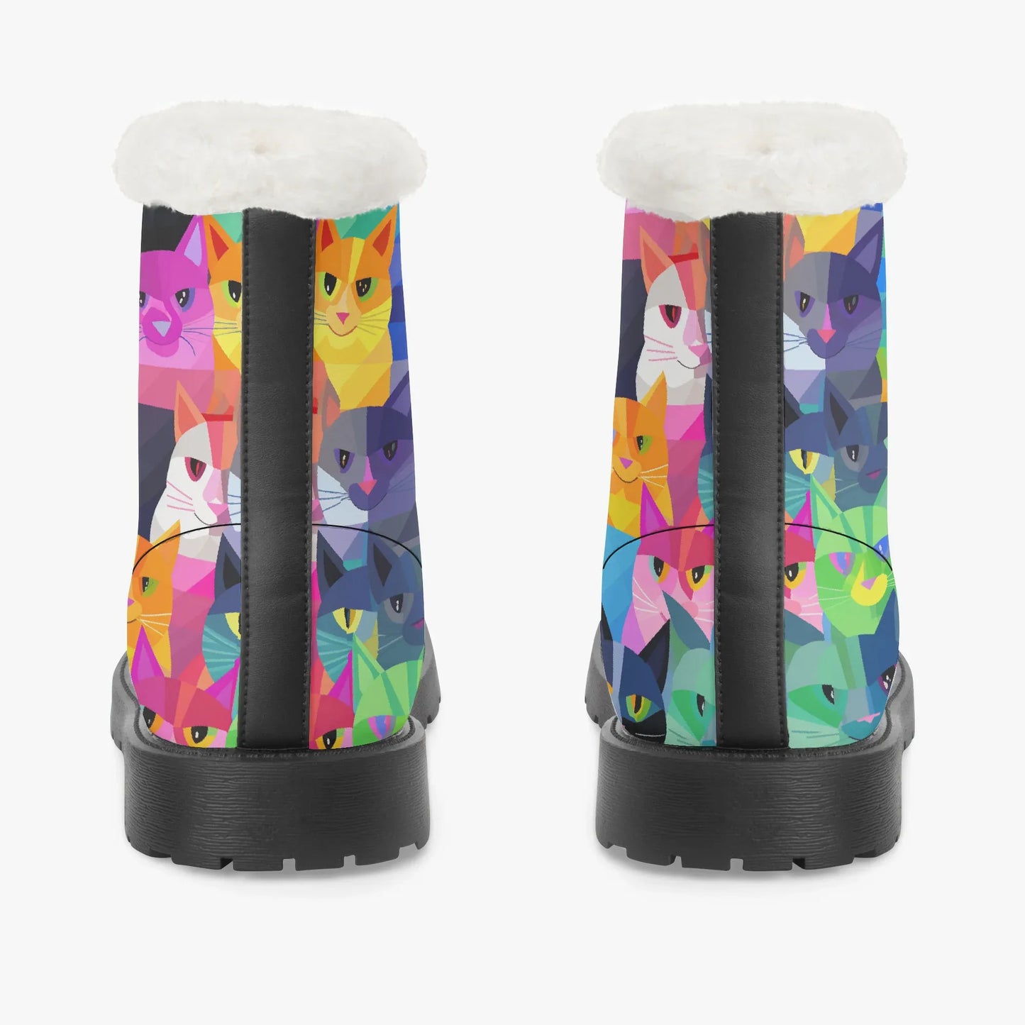 colorful-cats-faux-fur-leder-boots-boots-jlr-design-7 - JLR Design