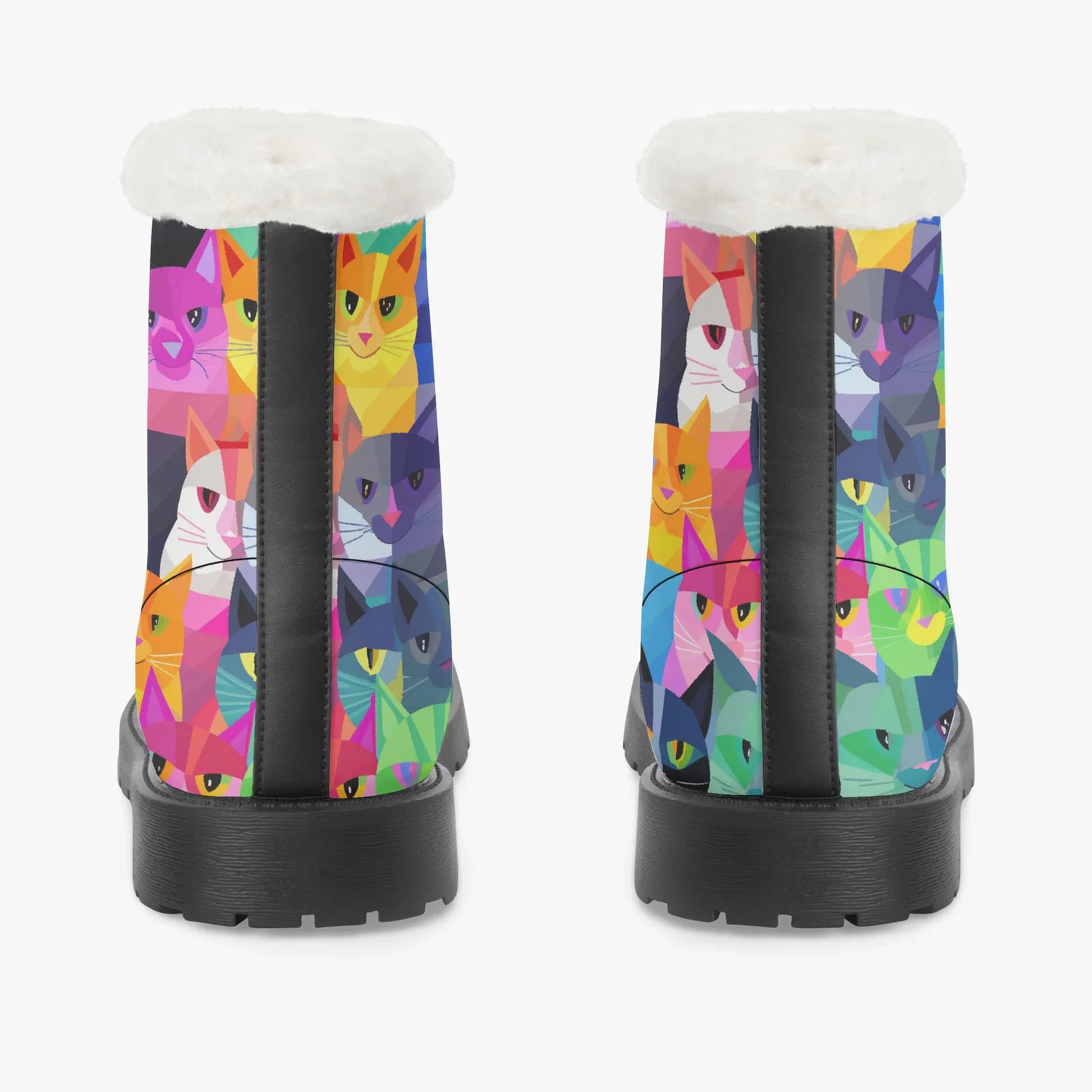 colorful-cats-faux-fur-leder-boots-boots-jlr-design-7 - JLR Design