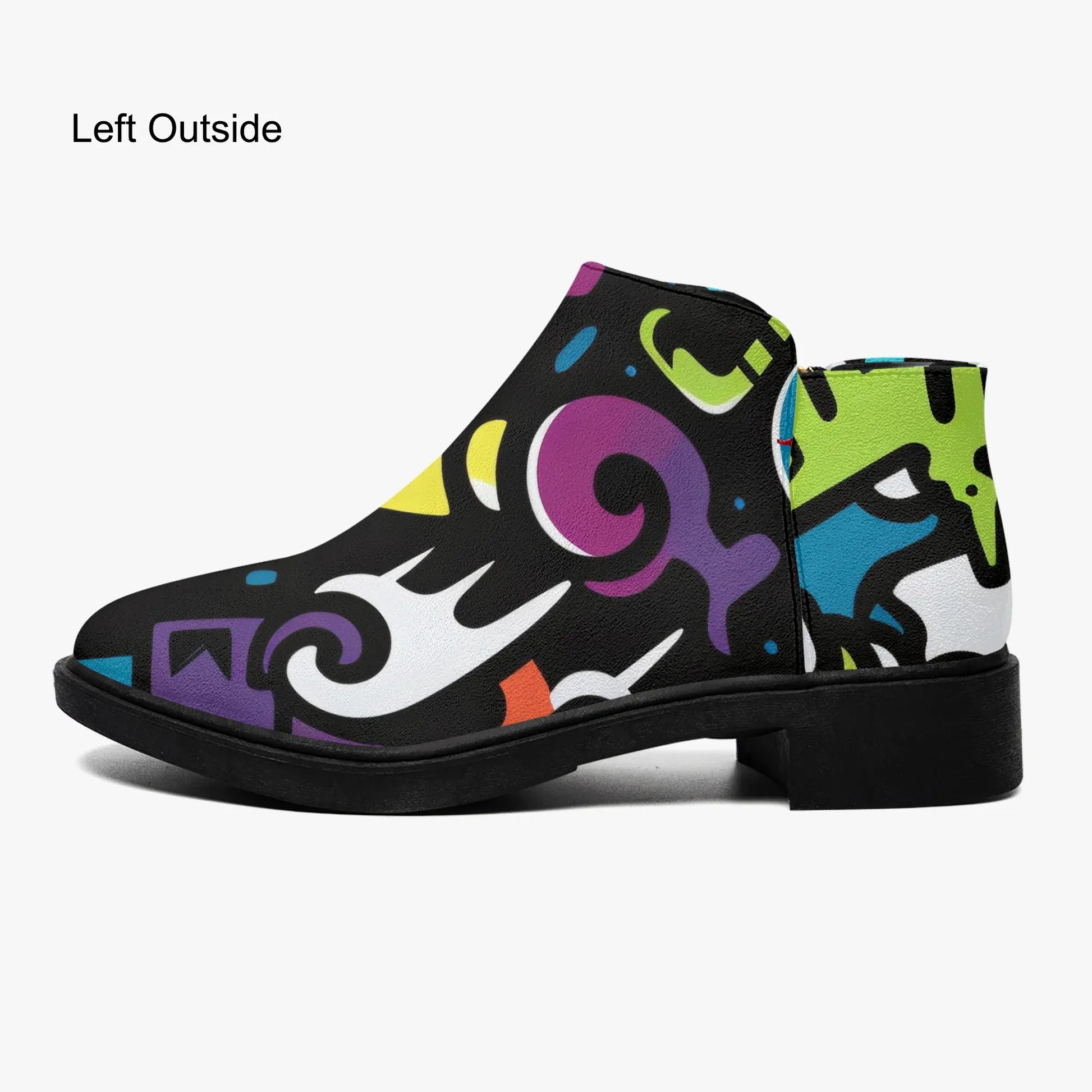 colorful-graffiti-v1-elegante-reissverschluss-stiefeletten-stiefeletten-jlr-design-5 - JLR Design
