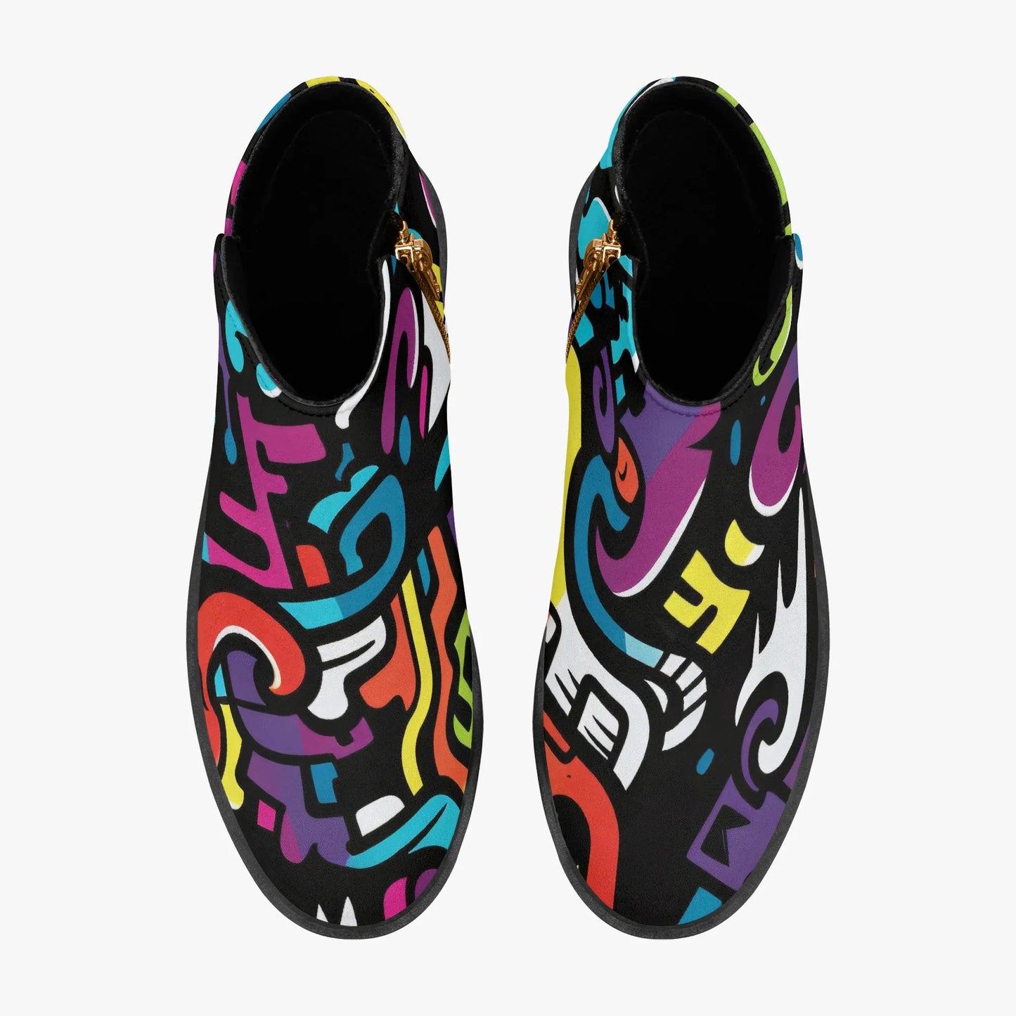 colorful-graffiti-v1-elegante-reissverschluss-stiefeletten-stiefeletten-jlr-design-7 - JLR Design