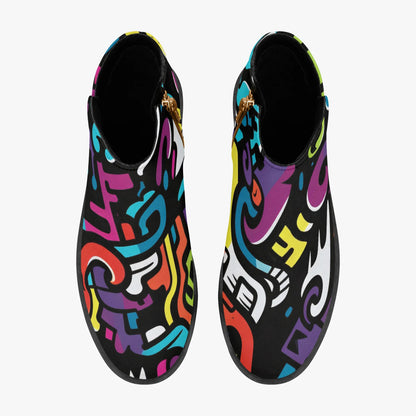 colorful-graffiti-v1-elegante-reissverschluss-stiefeletten-stiefeletten-jlr-design-7 - JLR Design