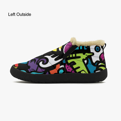 colorful-graffiti-v1-faux-fur-slipper-slipper-jlr-design-4 - JLR Design