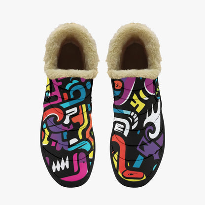 colorful-graffiti-v1-faux-fur-slipper-slipper-jlr-design-5 - JLR Design