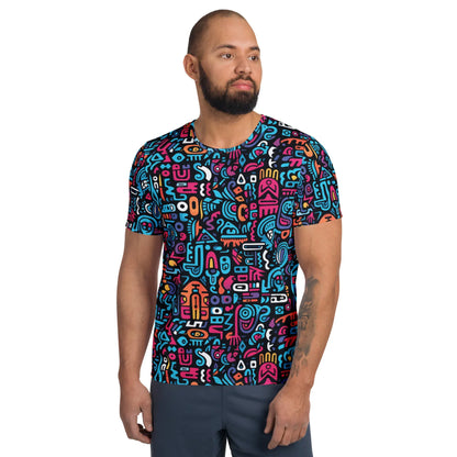 colorful-graffiti-v1-sport-t-shirt-fur-herren-sport-t-shirt-jlr-design-1 - JLR Design
