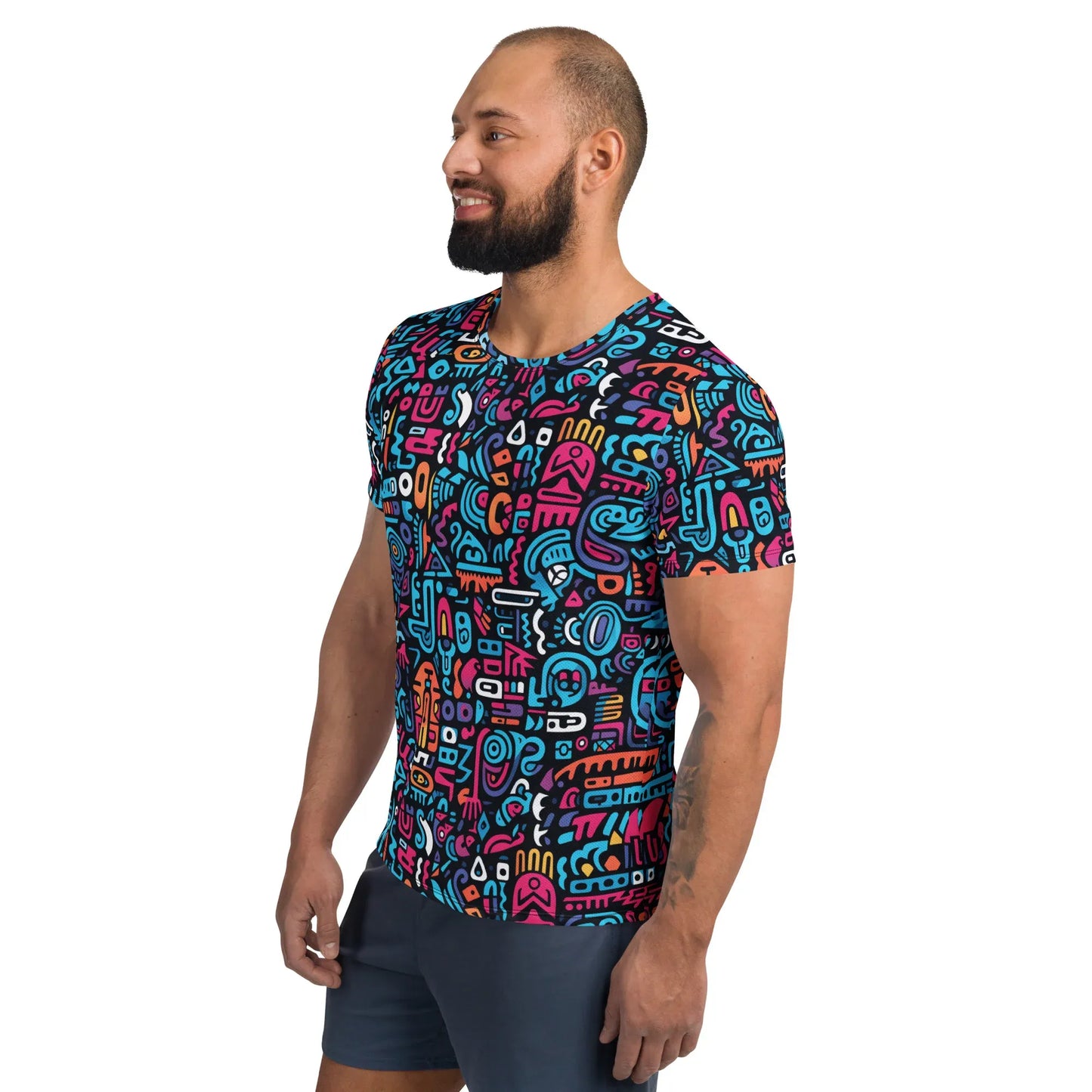colorful-graffiti-v1-sport-t-shirt-fur-herren-sport-t-shirt-jlr-design-9 - JLR Design