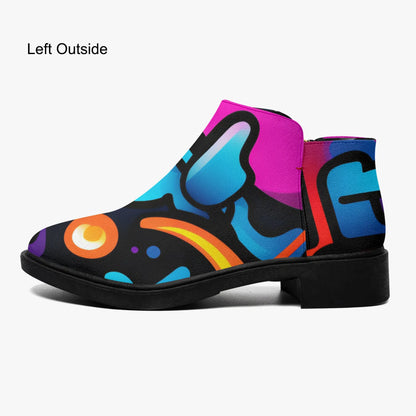 colorful-graffiti-v2-elegante-reissverschluss-stiefeletten-stiefeletten-jlr-design-5 - JLR Design