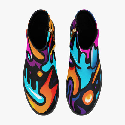 colorful-graffiti-v2-elegante-reissverschluss-stiefeletten-stiefeletten-jlr-design-7 - JLR Design