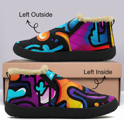 colorful-graffiti-v2-faux-fur-slipper-slipper-jlr-design-1 - JLR Design