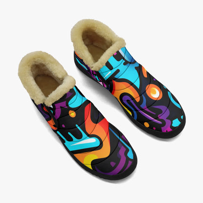 colorful-graffiti-v2-faux-fur-slipper-slipper-jlr-design-2 - JLR Design