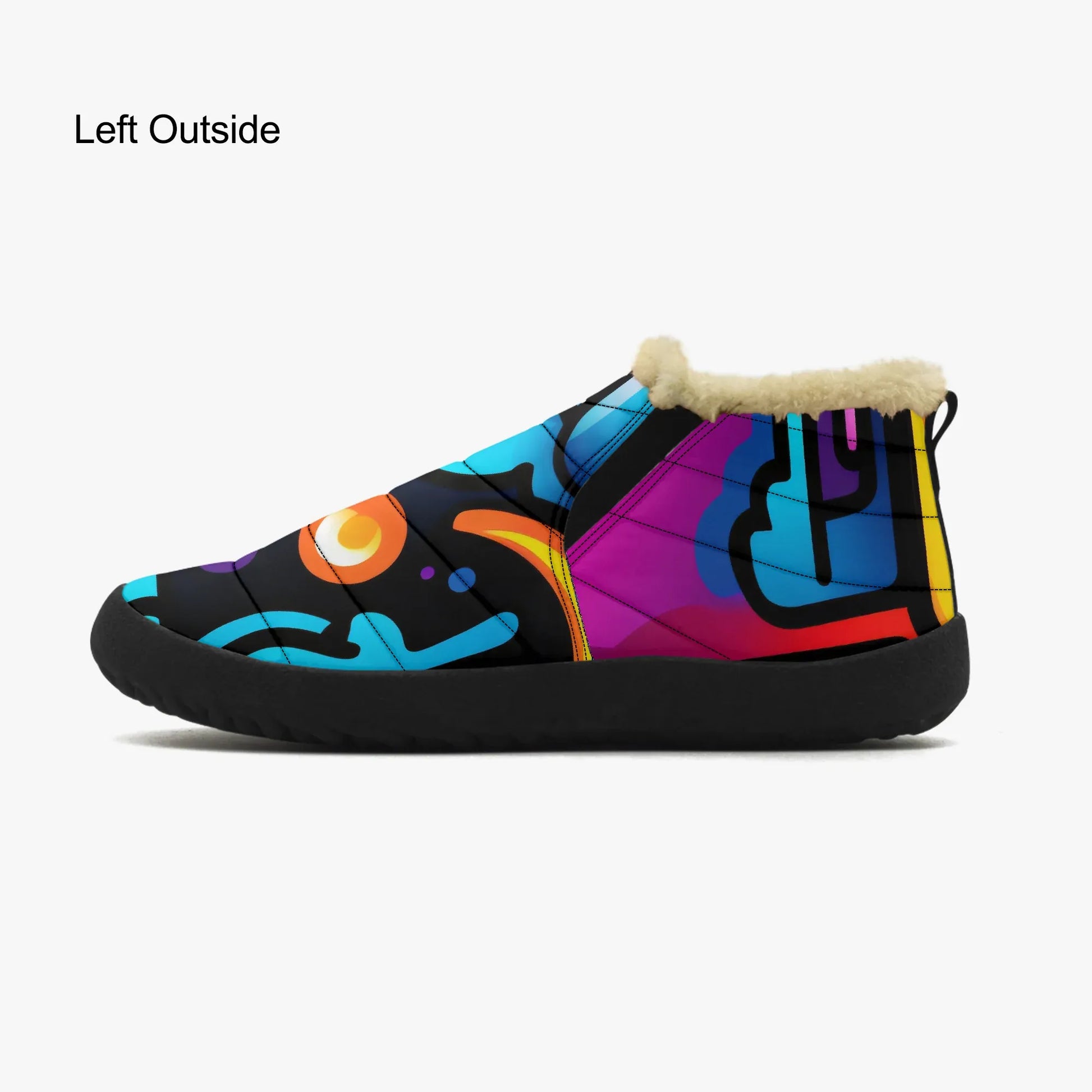colorful-graffiti-v2-faux-fur-slipper-slipper-jlr-design-4 - JLR Design