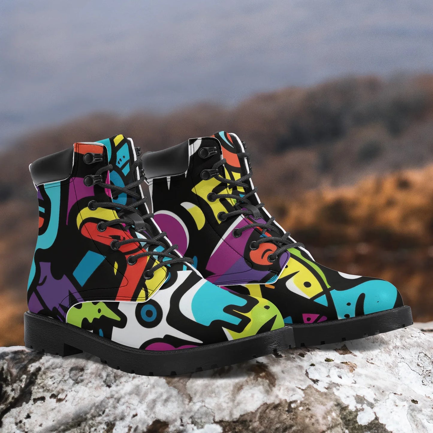 colorful-graffiti-v2-leder-boots-or-stylische-und-warme-winterstiefel-boots-jlr-design-2 - JLR Design