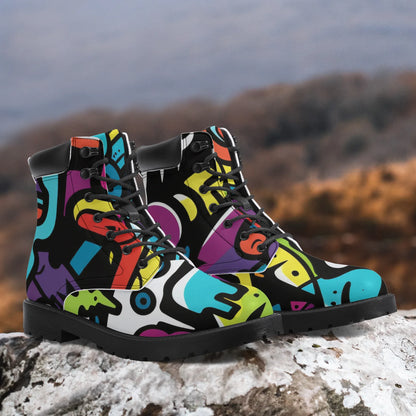 colorful-graffiti-v2-leder-boots-or-stylische-und-warme-winterstiefel-boots-jlr-design-2 - JLR Design