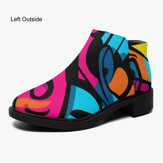 colorful-graffiti-v3-elegante-reissverschluss-stiefeletten-stiefeletten-jlr-design-1 - JLR Design