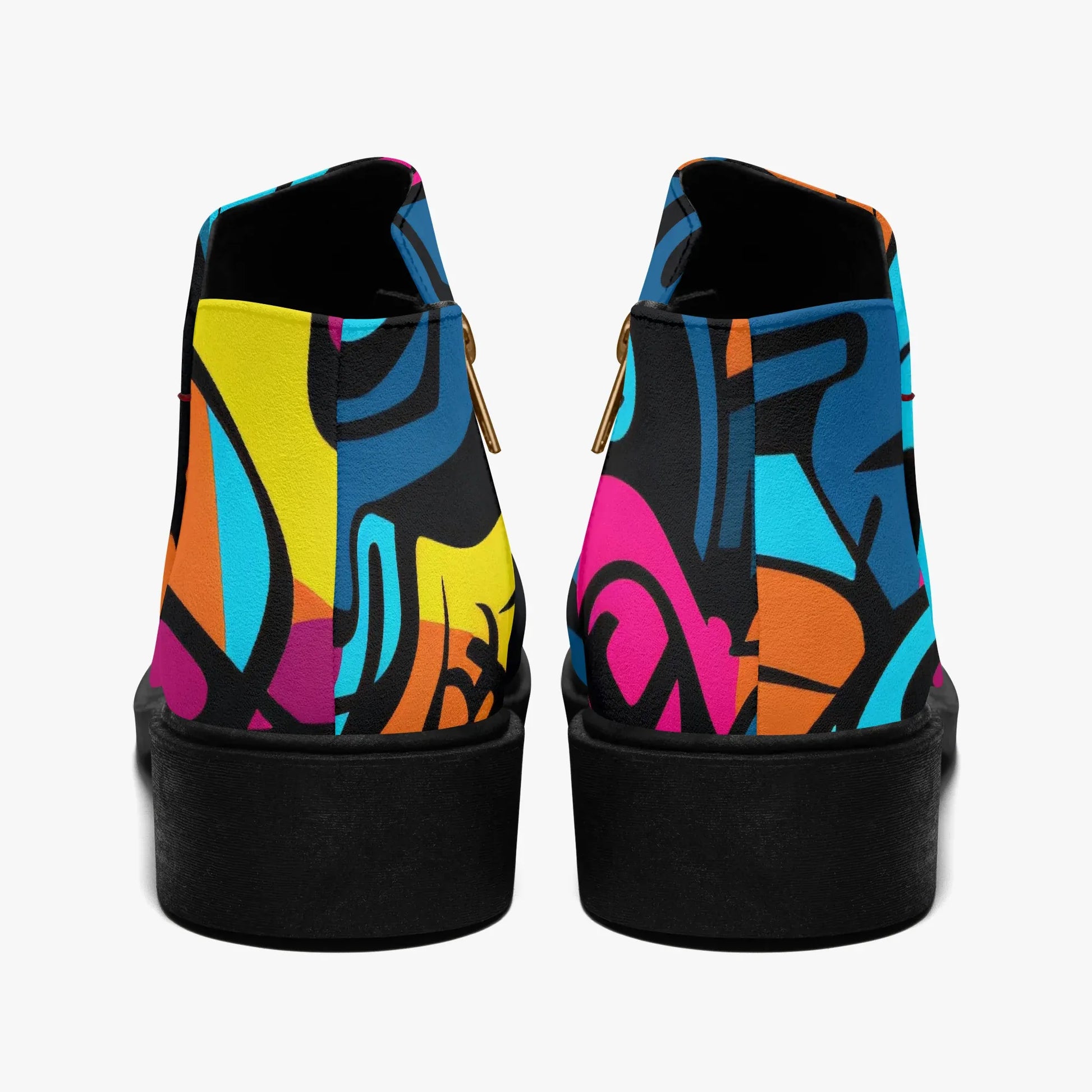 colorful-graffiti-v3-elegante-reissverschluss-stiefeletten-stiefeletten-jlr-design-2 - JLR Design