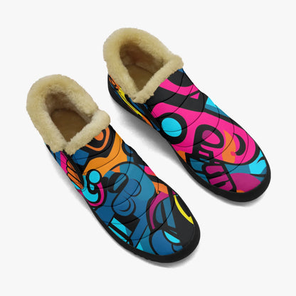 colorful-graffiti-v3-faux-fur-slipper-slipper-jlr-design-2 - JLR Design