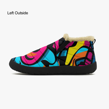 colorful-graffiti-v3-faux-fur-slipper-slipper-jlr-design-4 - JLR Design