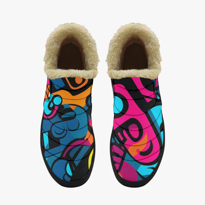colorful-graffiti-v3-faux-fur-slipper-slipper-jlr-design-5 - JLR Design