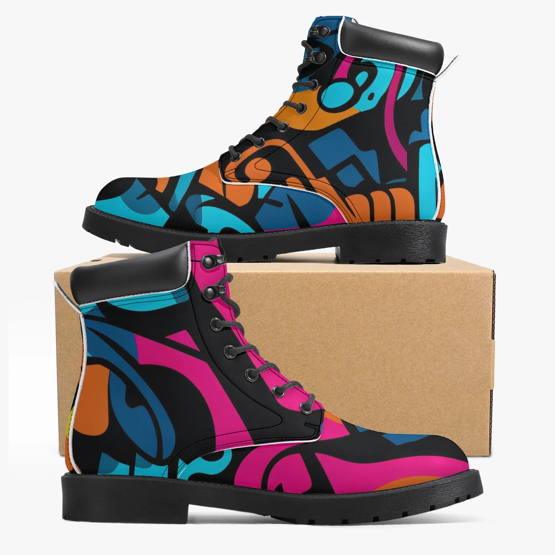colorful-graffiti-v3-leder-boots-or-stylische-und-warme-winterstiefel-boots-jlr-design-10 - JLR Design