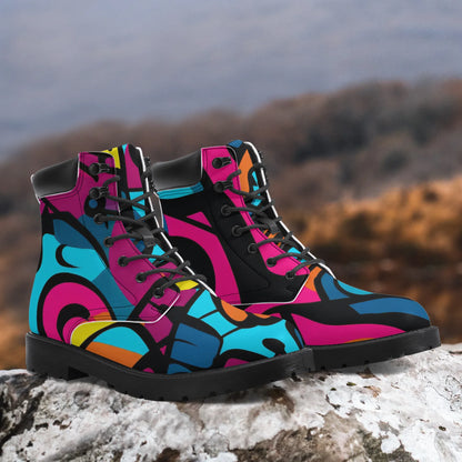 colorful-graffiti-v3-leder-boots-or-stylische-und-warme-winterstiefel-boots-jlr-design-2 - JLR Design