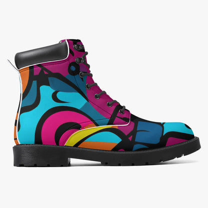 colorful-graffiti-v3-leder-boots-or-stylische-und-warme-winterstiefel-boots-jlr-design-3 - JLR Design