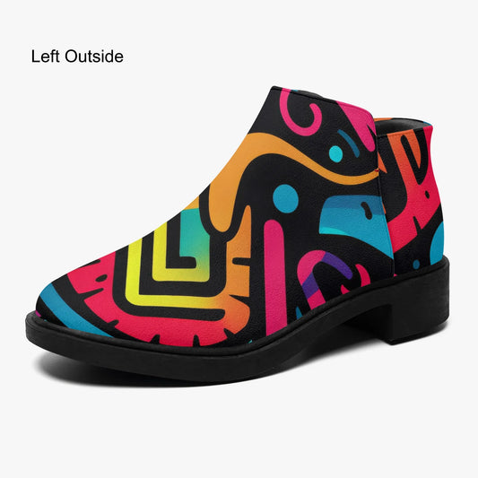 colorful-graffiti-v4-elegante-reissverschluss-stiefeletten-stiefeletten-jlr-design-1 - JLR Design
