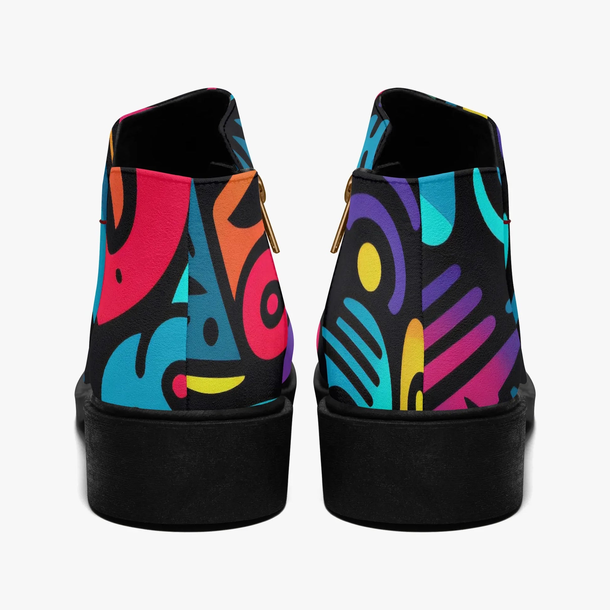 colorful-graffiti-v4-elegante-reissverschluss-stiefeletten-stiefeletten-jlr-design-2 - JLR Design
