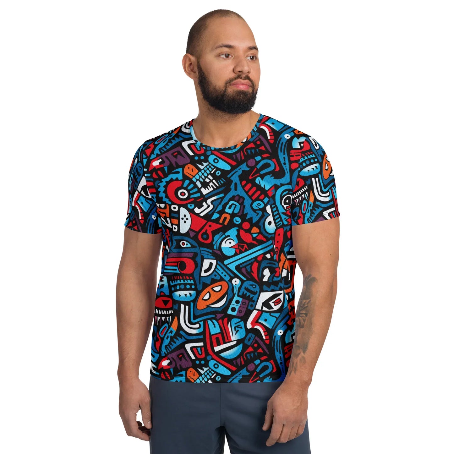 colorful-graffiti-v5-sport-t-shirt-fur-herren-sport-t-shirt-jlr-design-1 - JLR Design