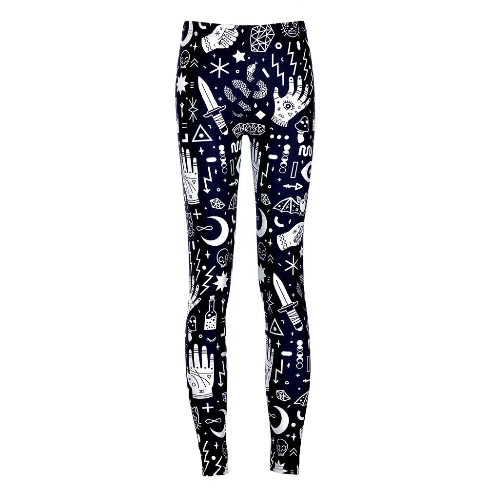 comic-style-slim-high-waist-damen-leggings-leggings-jlr-design-1 - JLR Design