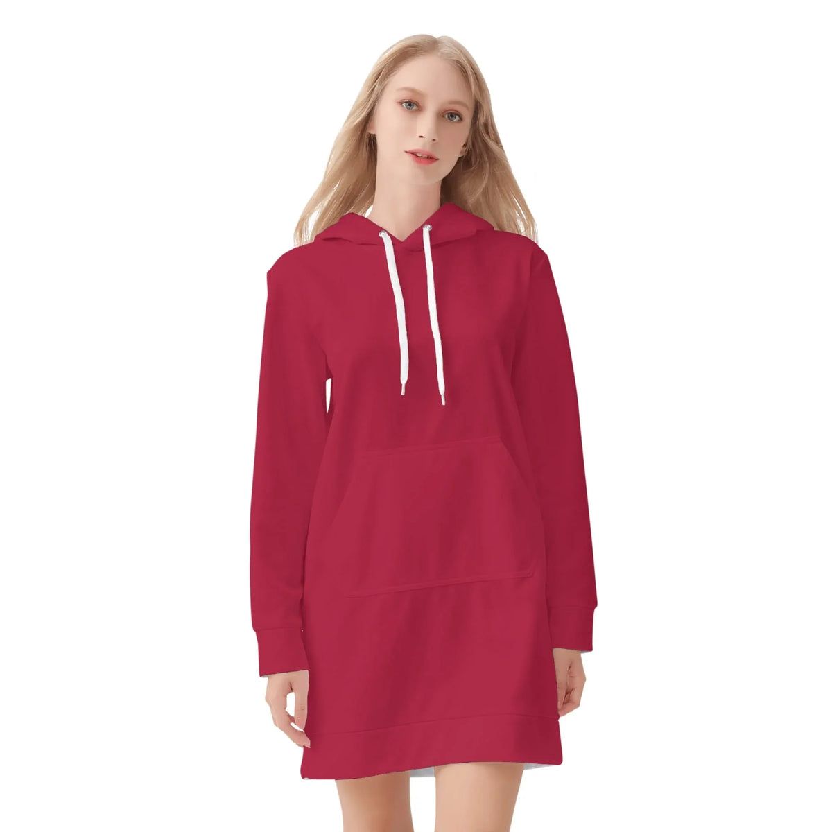 crimson-damen-hoodiekleid-warmes-velvet-kapuzenkleid-aus-weichem-samt-fleece-hoodiekleid-jlr-design-jlr-design-de-3 - JLR Design