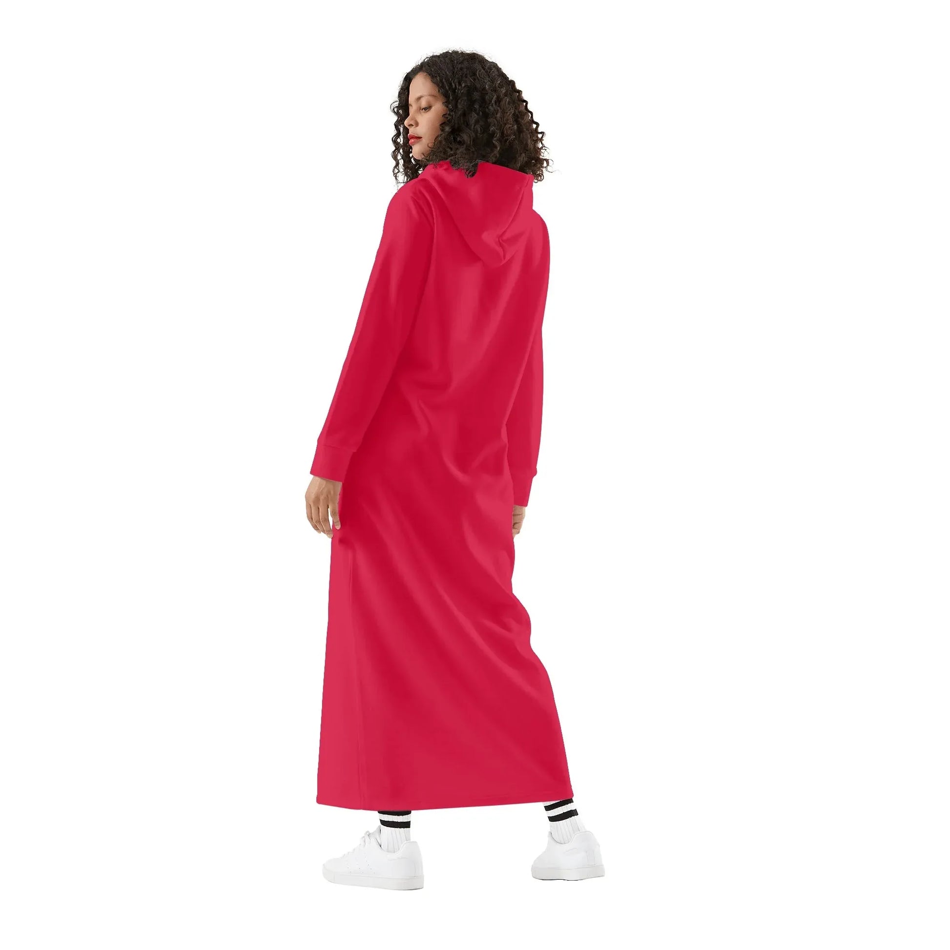 crimson-damen-maxi-hoodiekleid-knochellanges-kapuzenkleid-aus-weich-angerautem-fleece-hoodiekleid-jlr-design-2 - JLR Design