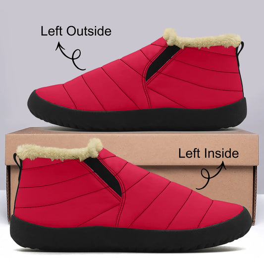crimson-faux-fur-slipper-slipper-jlr-design-1 - JLR Design