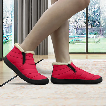 crimson-faux-fur-slipper-slipper-jlr-design-3 - JLR Design