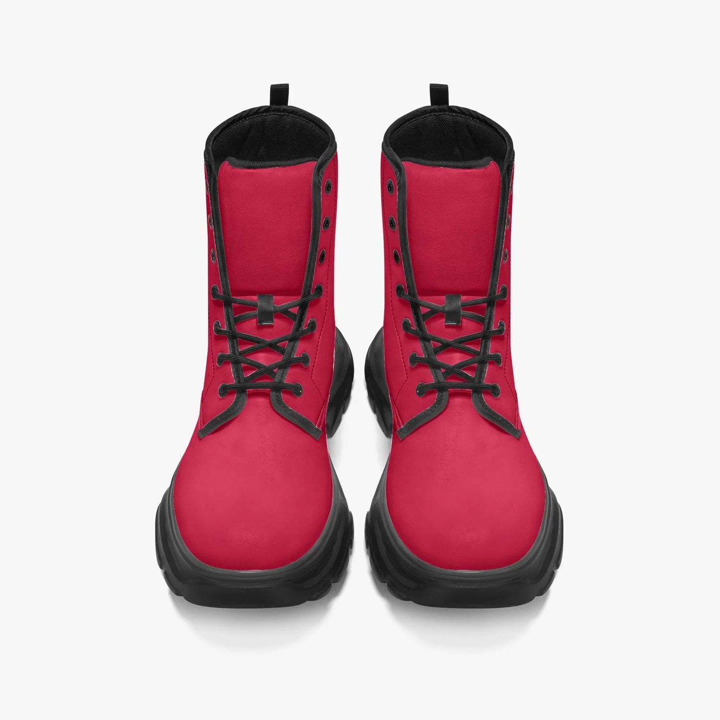 crimson-leather-chunky-boots-boots-jlr-design-6 - JLR Design