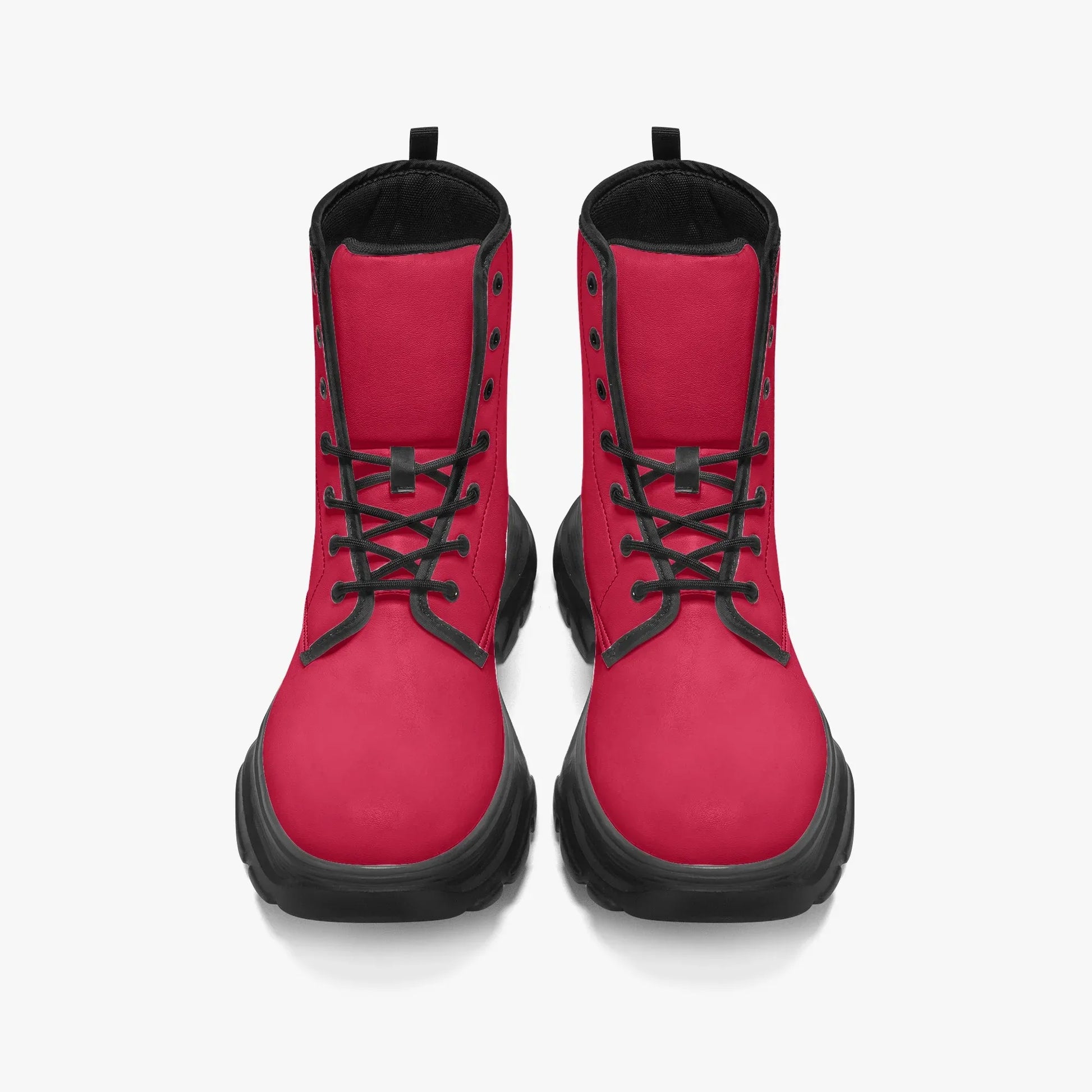 crimson-leather-chunky-boots-boots-jlr-design-6 - JLR Design