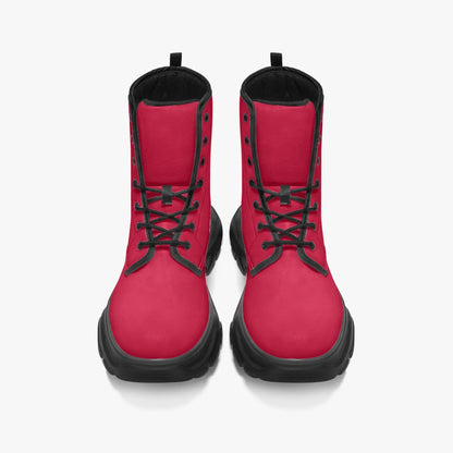 crimson-leather-chunky-boots-boots-jlr-design-6 - JLR Design
