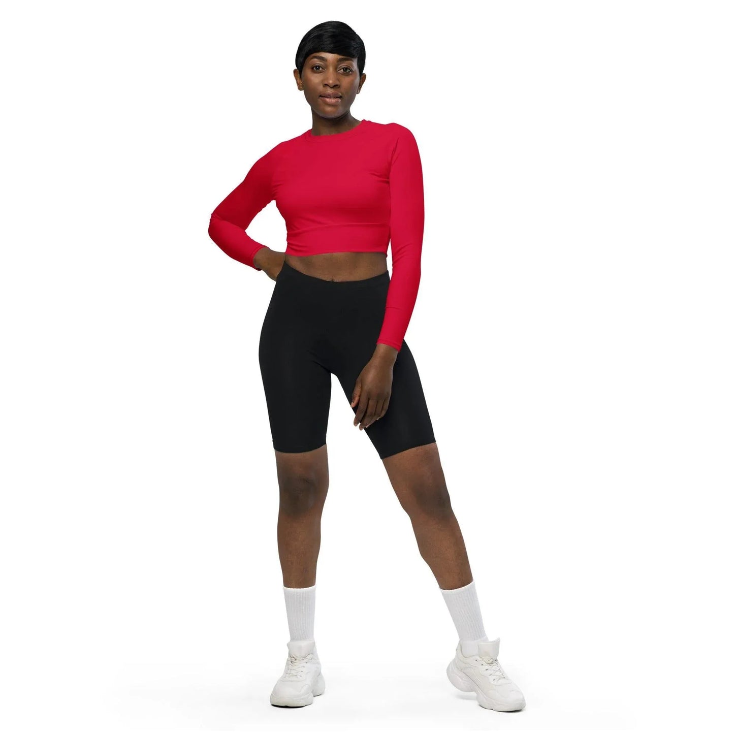 crimson-long-sleeve-damen-crop-top-long-sleeve-crop-top-jlr-design-1 - JLR Design