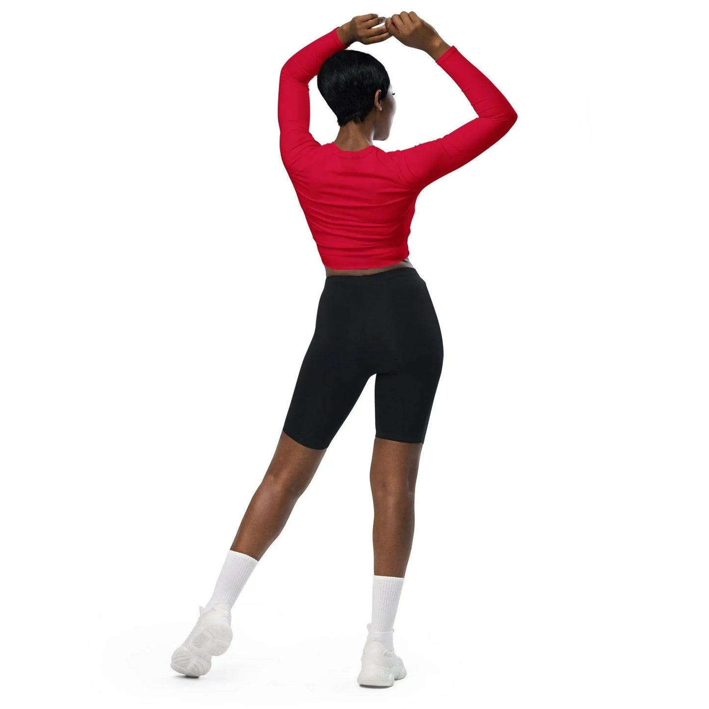 crimson-long-sleeve-damen-crop-top-long-sleeve-crop-top-jlr-design-3 - JLR Design