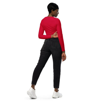 crimson-long-sleeve-damen-crop-top-long-sleeve-crop-top-jlr-design-4 - JLR Design