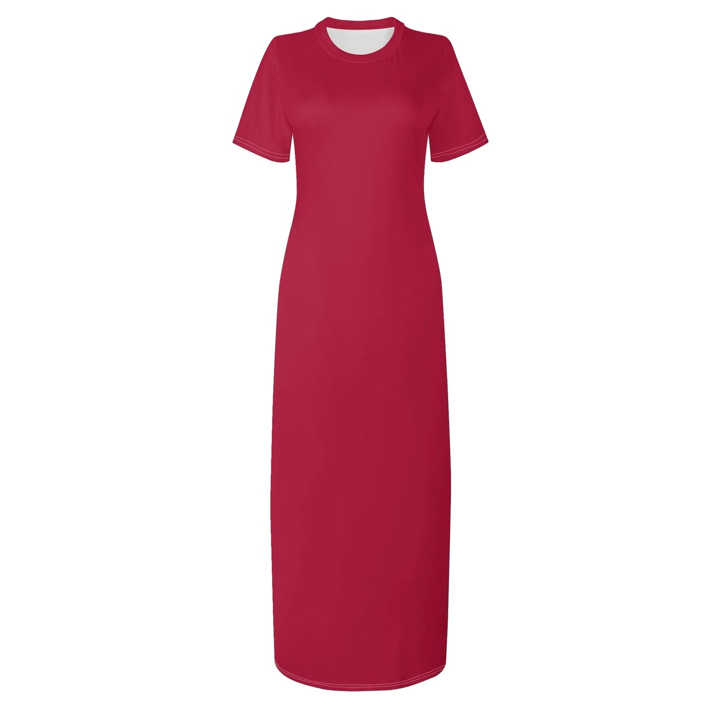 crimson-short-sleeve-long-dress-long-dress-jlr-design-3 - JLR Design