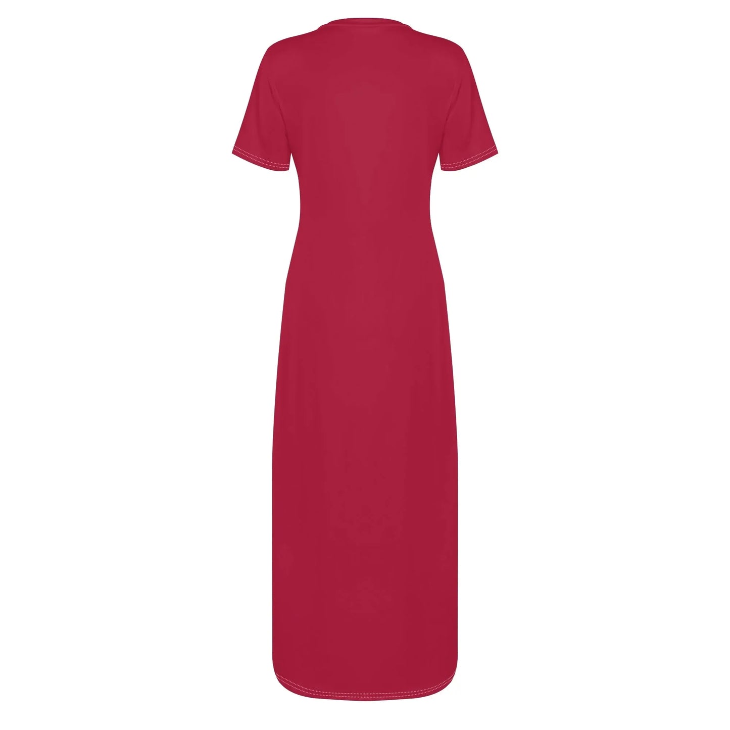 crimson-short-sleeve-long-dress-long-dress-jlr-design-4 - JLR Design
