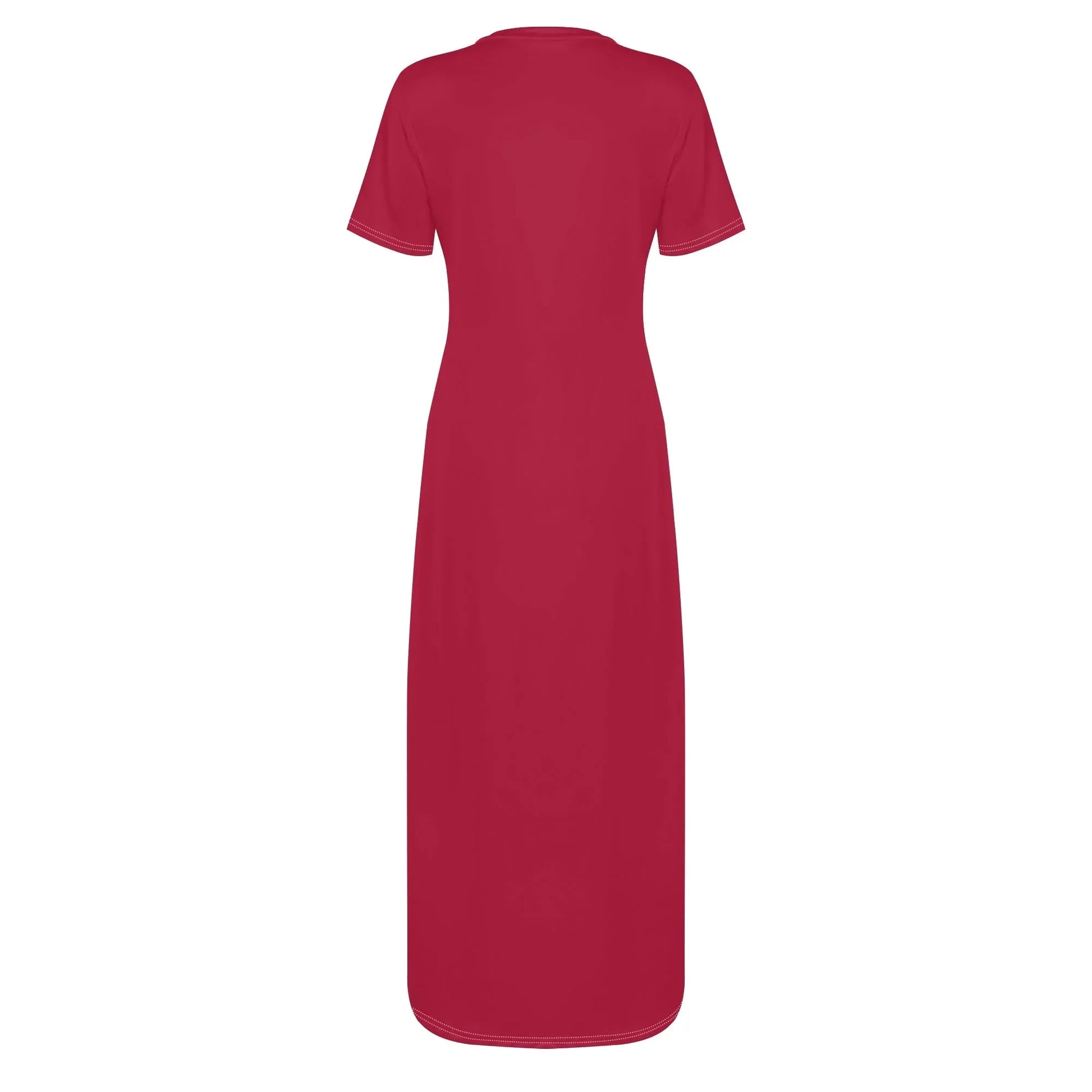 crimson-short-sleeve-long-dress-long-dress-jlr-design-4 - JLR Design