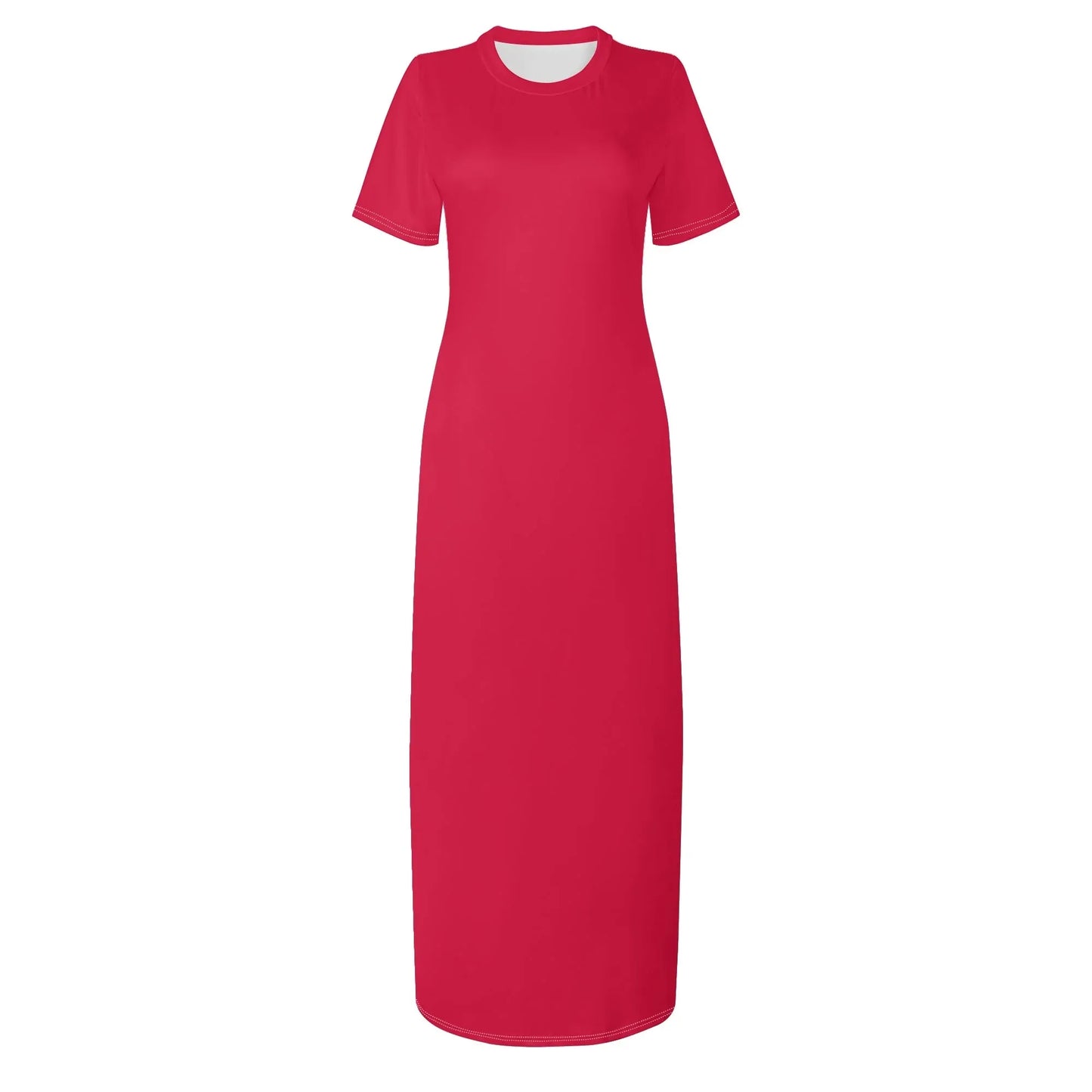 crimson-short-sleeve-long-dresses-long-dress-jlr-design-3 - JLR Design