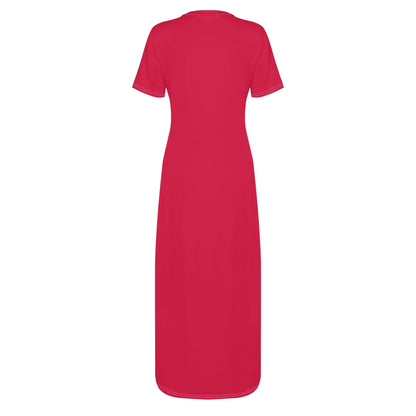 crimson-short-sleeve-long-dresses-long-dress-jlr-design-4 - JLR Design