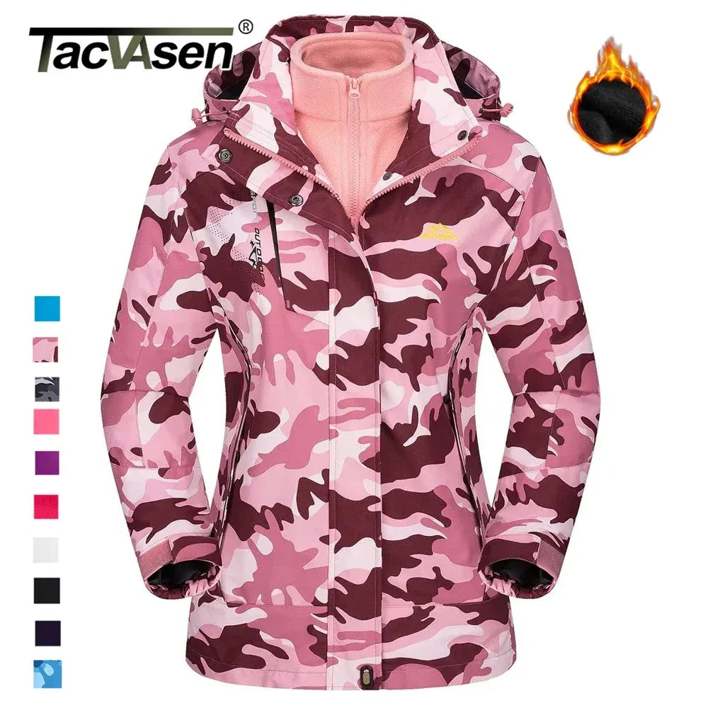 damen-3-in-1-outdoor-jacke-mit-fleece-innenjacke-wasserdichte-winterjacke-zum-wandern-and-ski-jacke-jlr-design-1 - JLR Design