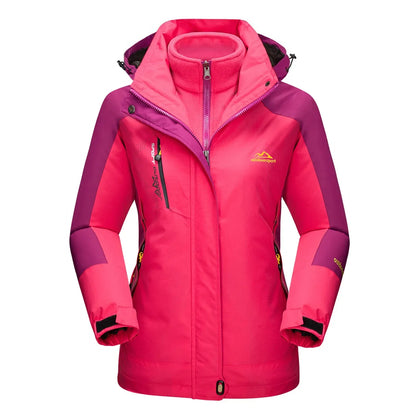 damen-3-in-1-outdoor-jacke-mit-fleece-innenjacke-wasserdichte-winterjacke-zum-wandern-and-ski-jacke-jlr-design-7 - JLR Design