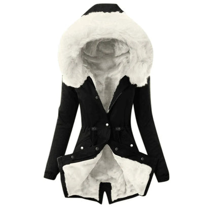 damen-winterjacke-slim-fit-mit-pelzkragen-dick-gefutterter-parka-in-woll-optik-jacke-jlr-design-6 - JLR Design