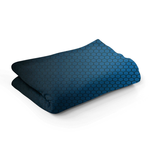 dark-blue-hexagon-fleece-decke-blanket-basic-jlr-design-1 - JLR Design