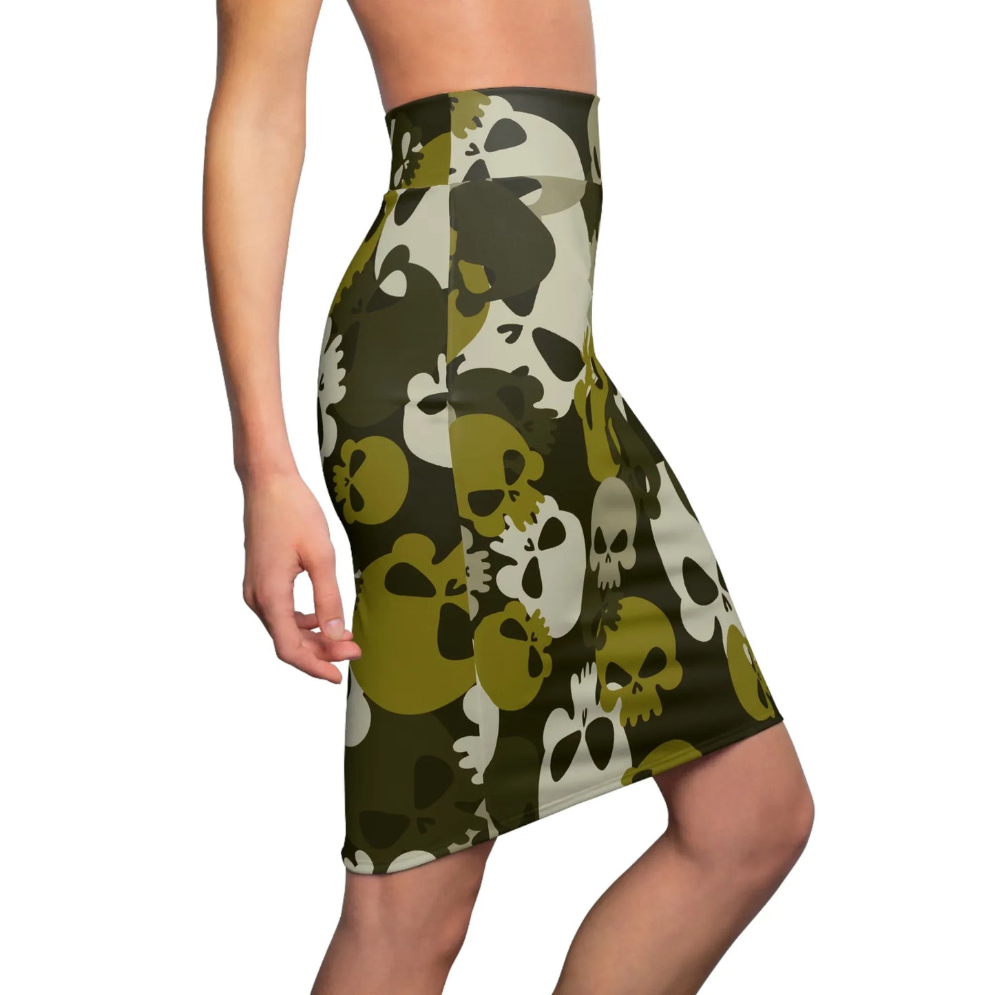 dark-green-bleistiftrock-fur-damen-eleganter-mid-waist-rock-mit-stretch-komfort-bleistiftrock-jlr-design-3 - JLR Design